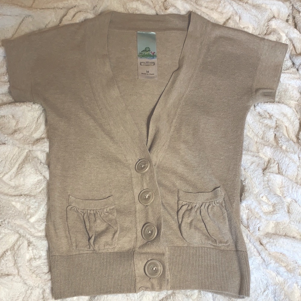 Aphorism Short Sleeve Cardigan